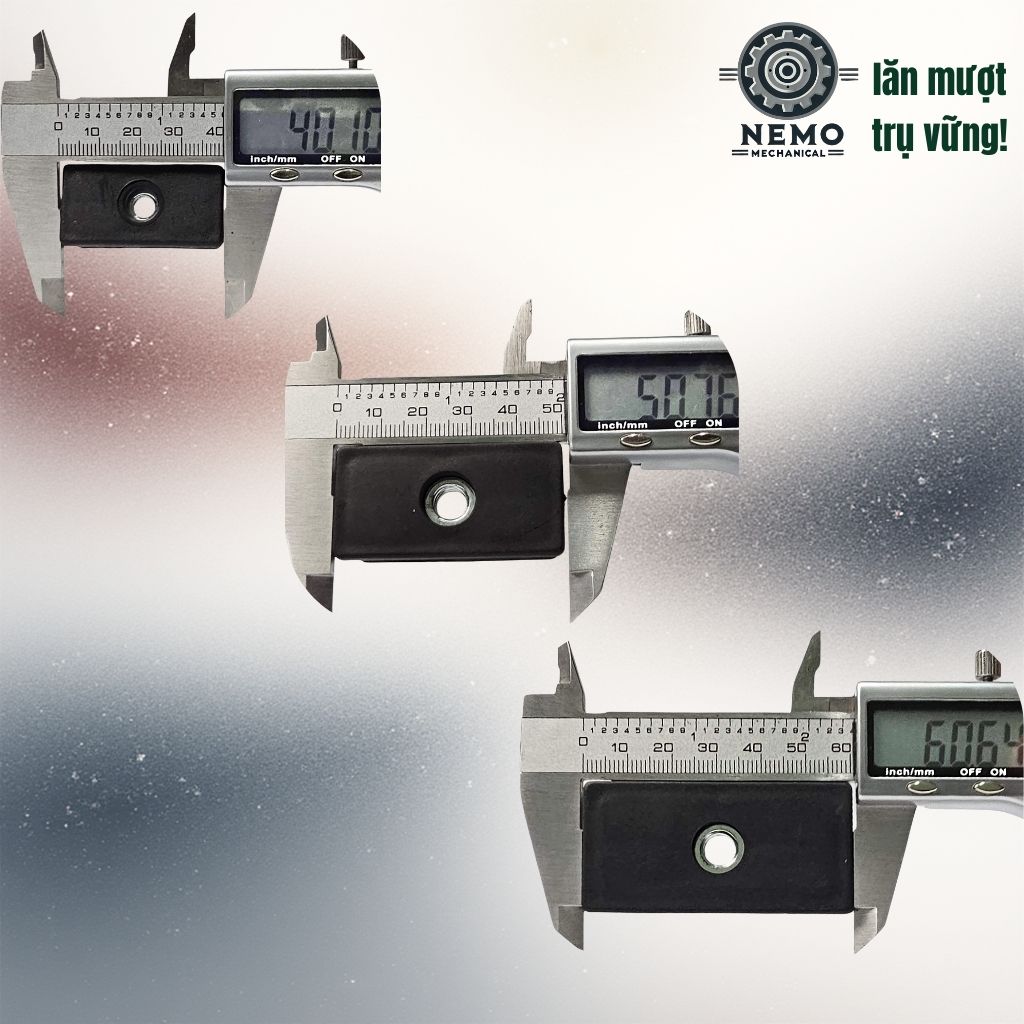 Nắp Chụp Thép Hộp Có Ren – Giải Pháp Lắp Chân Tăng Chỉnh & Bánh Xe Không Cần Hàn (M6, M8, M10)